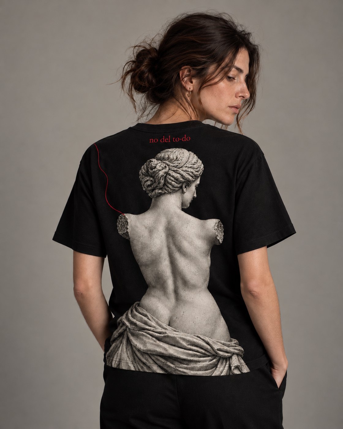 Playera No hay nada que componer, espalda